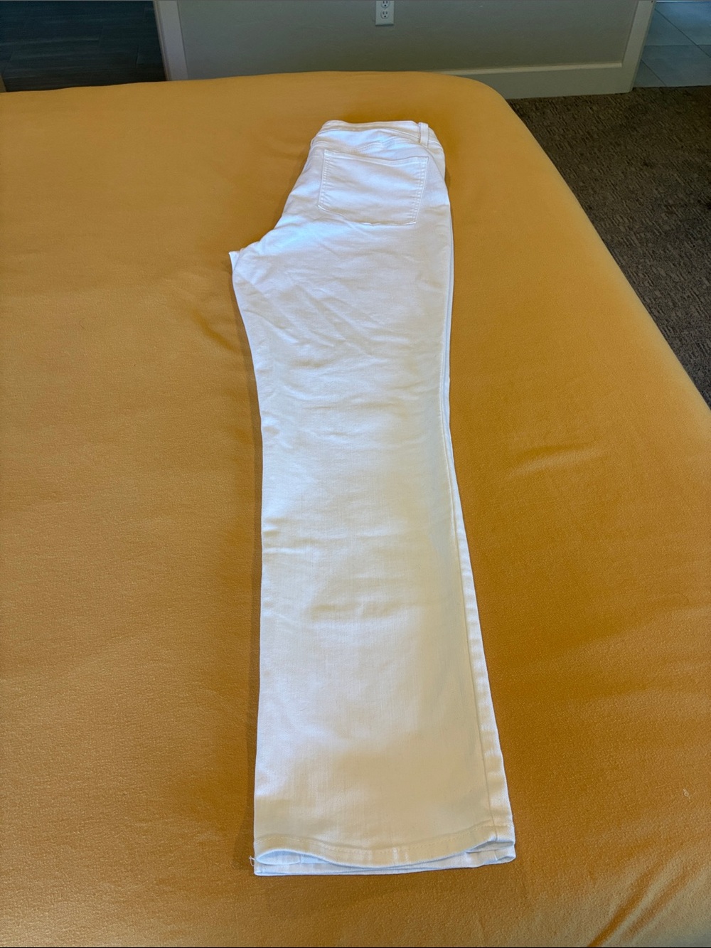 Talbots Women's High Waist Straight Leg Jeans White - Picture 11 of 12